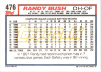 1992 Topps Randy Bush #476