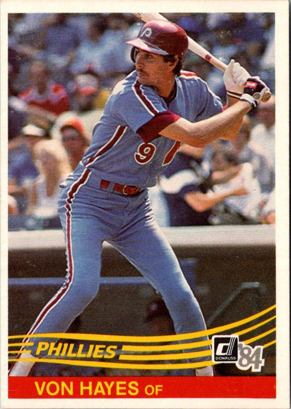 1984 Donruss Von Hayes #477