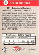 1989 T&M Senior League Omar Moreno