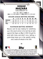 2019 Bowman Platinum Nomar Mazara #70