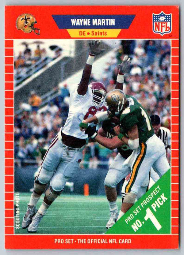 1989 NFL Proset Wayne Martin #504