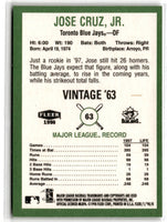 1998 Fleer Tradition Vintage Jose Cruz Jr. #63