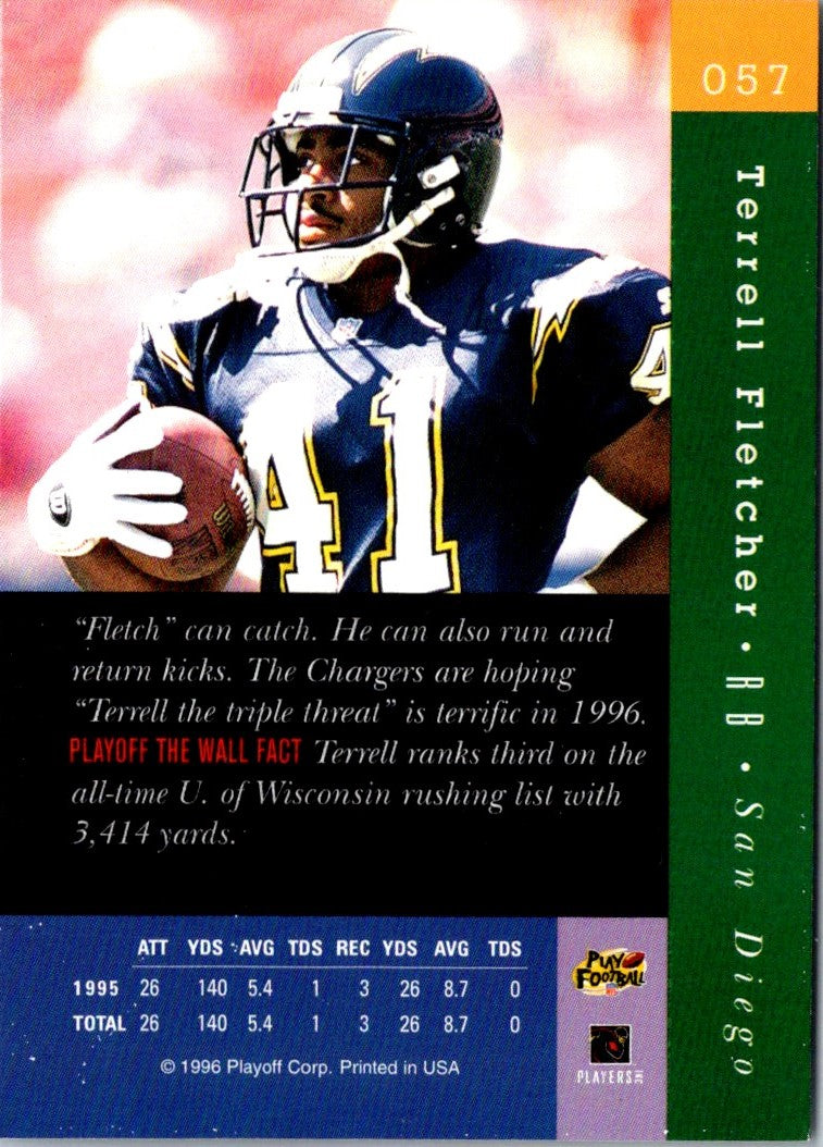 1996 Playoff Absolute Terrell Fletcher