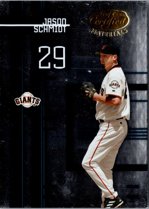 2005 Leaf Certified Materials Jason Schmidt #58