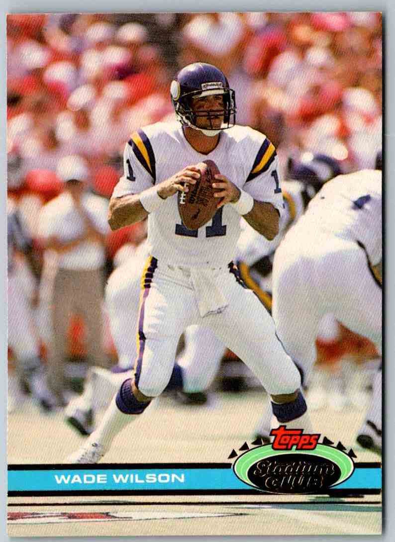 1991 Topps Stadium Club Football Wade Wilson