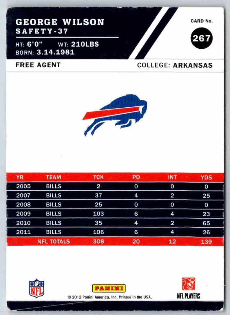 2012 Score George Wilson