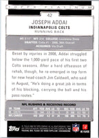 2009 Topps Platinum Joseph Addai #42