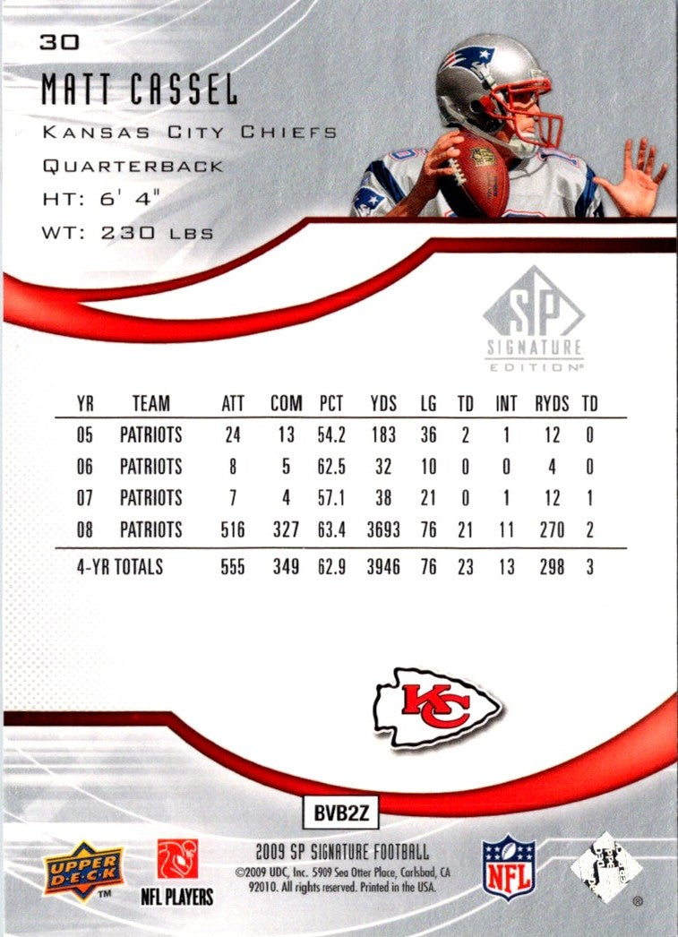 2009 SP Signature Matt Cassel