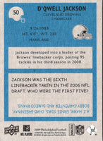 2009 Upper Deck D'Qwell Jackson #50