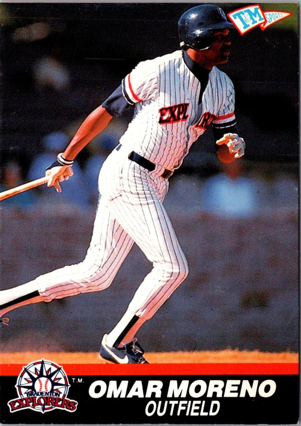 1989 T&M Senior League Omar Moreno #80