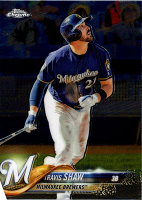 2018 Topps Chrome Travis Shaw #105