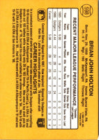 1987 Donruss Brian Holton #598 Rookie