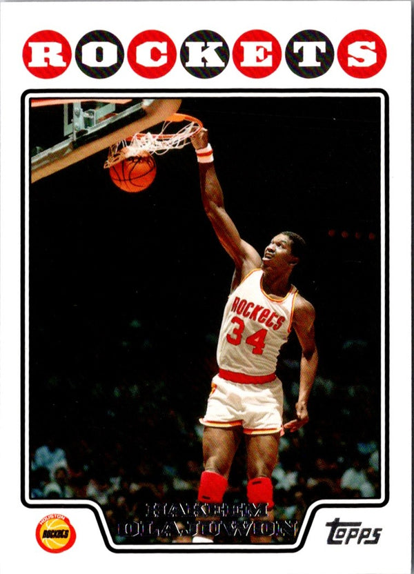 2008 Topps Hakeem Olajuwon #195