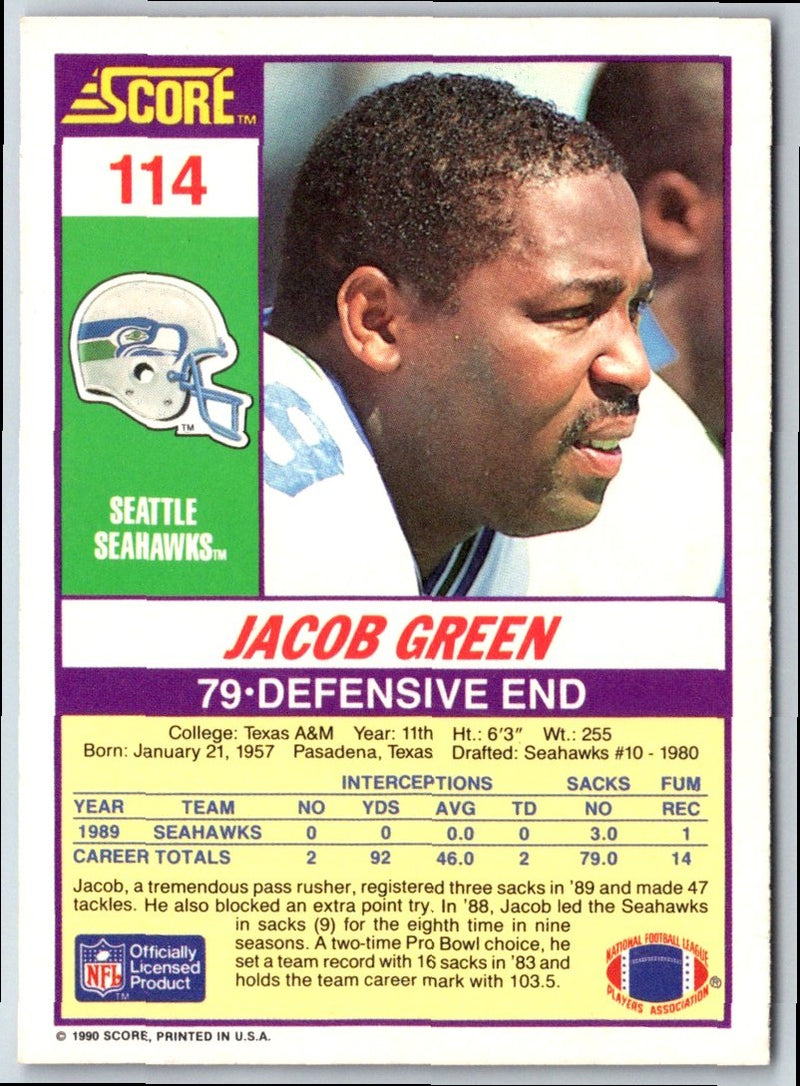 1990 Score Jacob Green