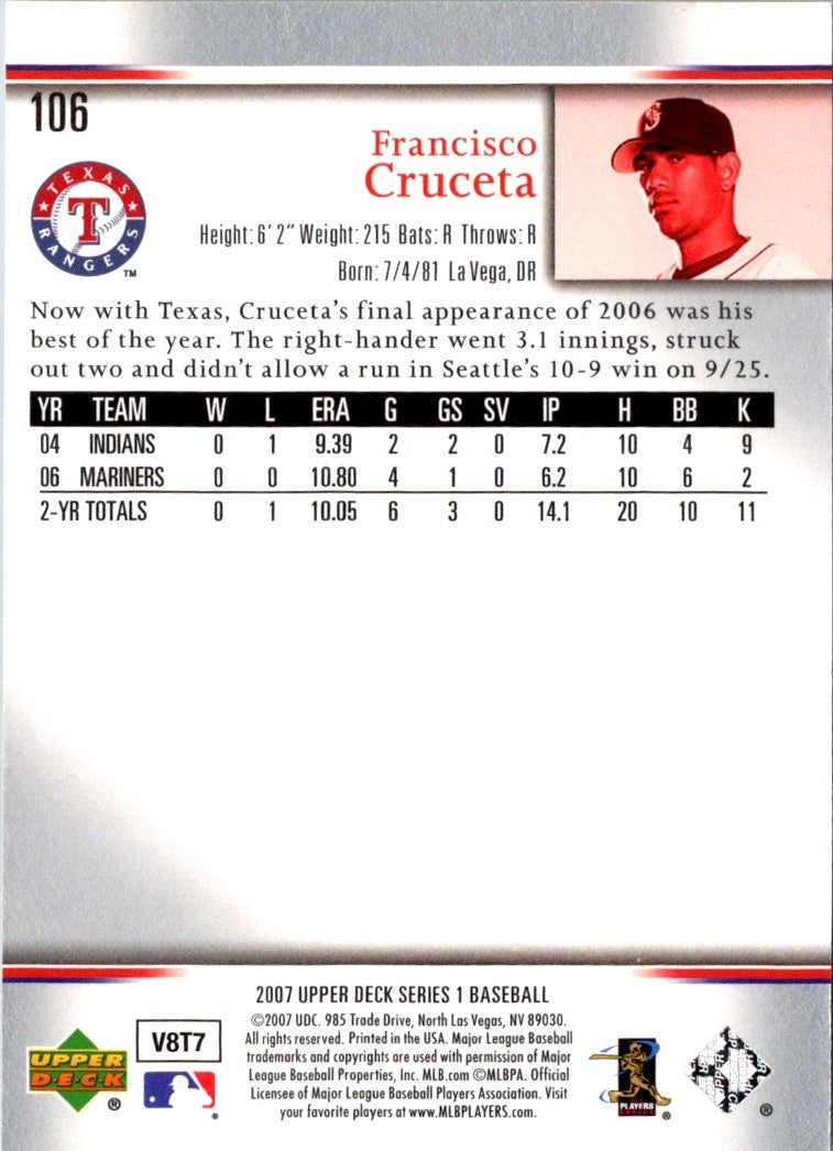 2007 Upper Deck Francisco Cruceta