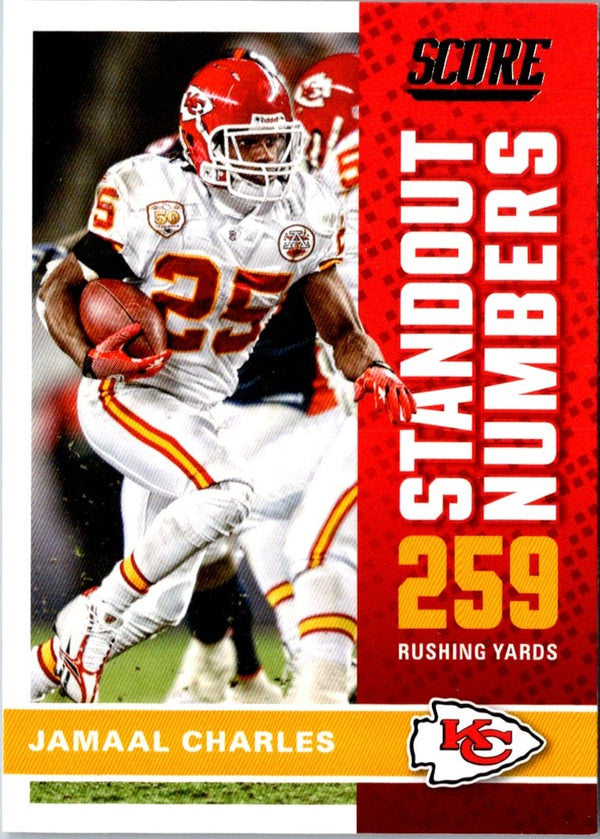 2017 Score Standout Numbers Jamaal Charles #1
