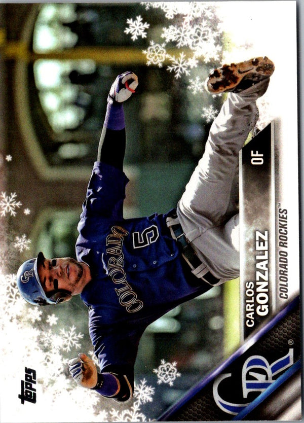 2016 Topps Holiday Baseball Carlos Gonzalez #HMW23