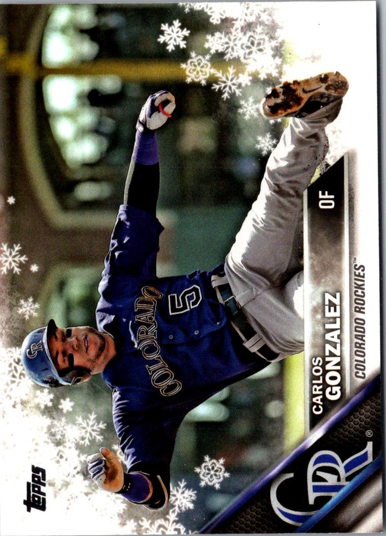 2016 Topps Holiday Baseball Carlos Gonzalez