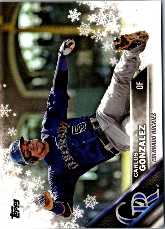 2016 Topps Holiday Baseball Carlos Gonzalez #HMW23
