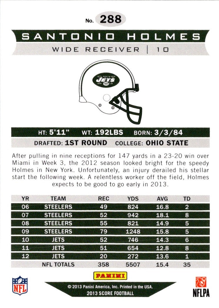 2013 Score Santonio Holmes