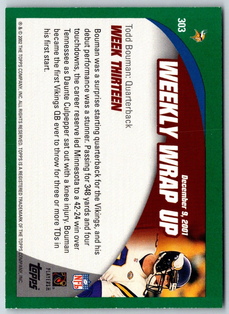 2002 Topps Todd Bouman
