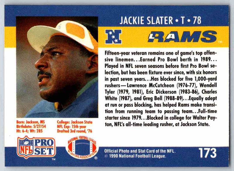 1990 Pro Set Jackie Slater