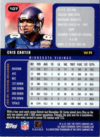 2001 Stadium Club Cris Carter #107