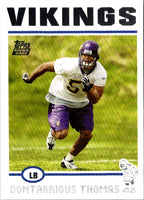 2004 Topps Dontarrious Thomas #332 Rookie
