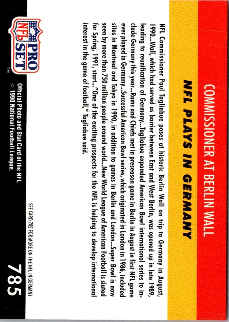 1990 Pro Set Paul Tagliabue