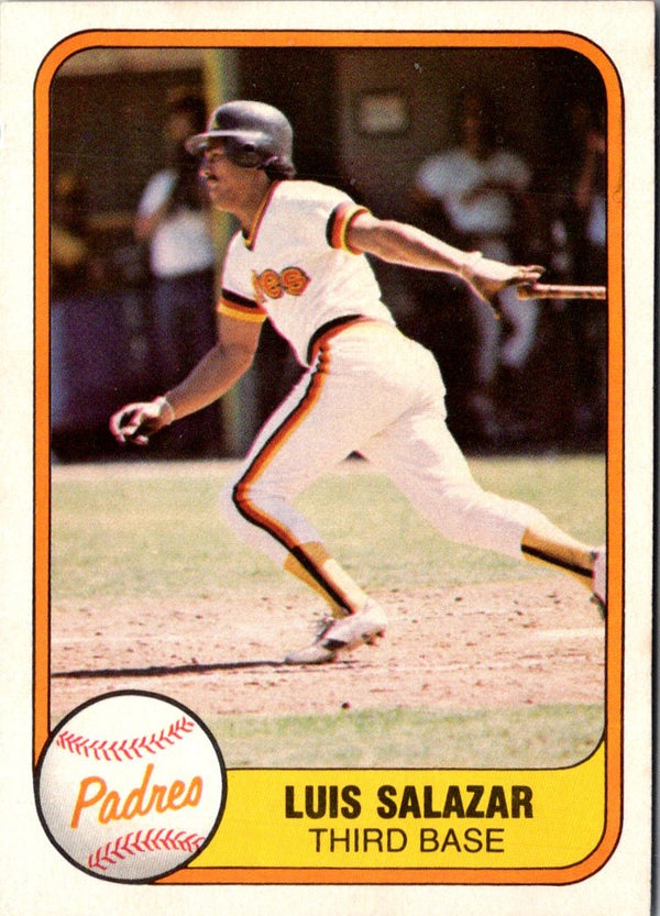 1981 Fleer Luis Salazar #501 Rookie