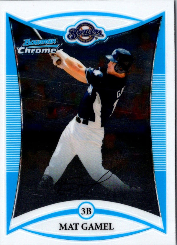 2008 Bowman Draft Picks & Prospects Chrome Mat Gamel #BDPP83