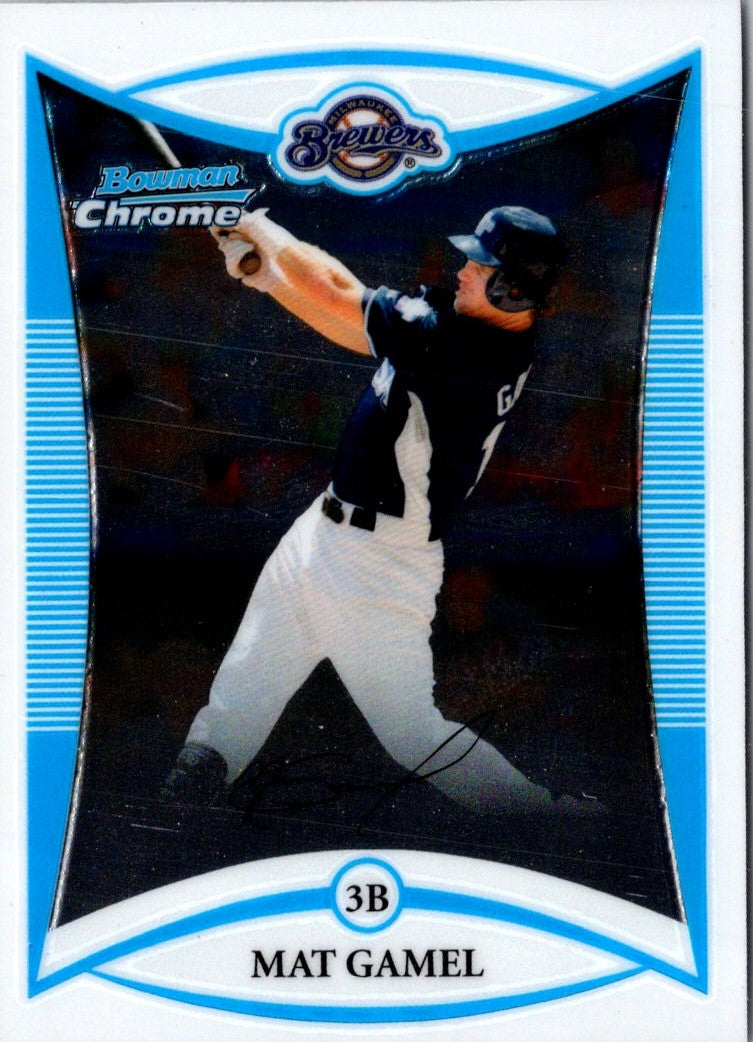 2008 Bowman Draft Picks & Prospects Chrome Mat Gamel