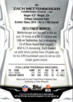 2014 Finest Xfractors Zach Mettenberger #111