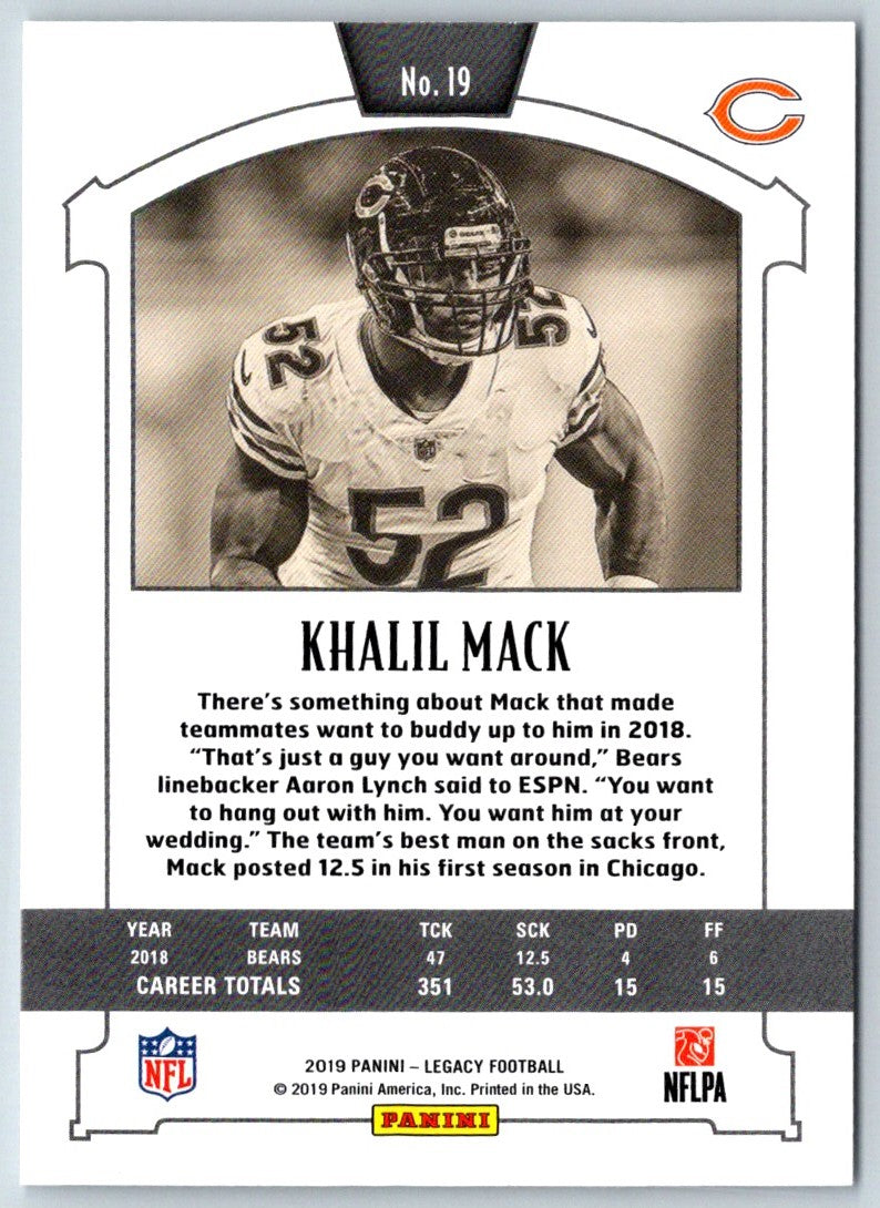 2019 Panini Legacy Khalil Mack