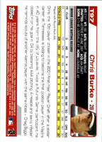 2004 Topps Traded & Rookies Chris Burke #T97