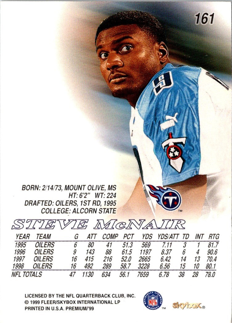 1999 SkyBox Premium Steve McNair