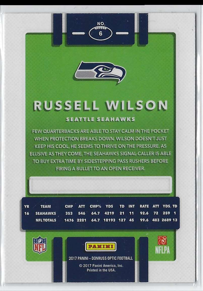 2017 Donruss Optic Russell Wilson
