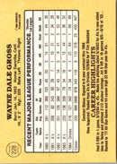 1985 Donruss Wayne Gross