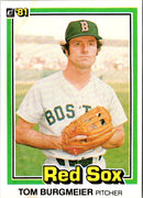 1981 Donruss Tom Burgmeier