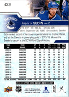 2017 Upper Deck Henrik Sedin #432