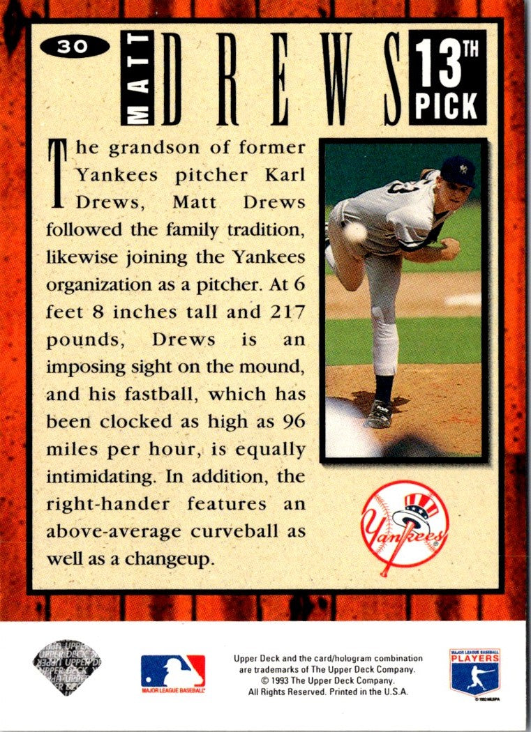 1994 Collector's Choice Matt Drews