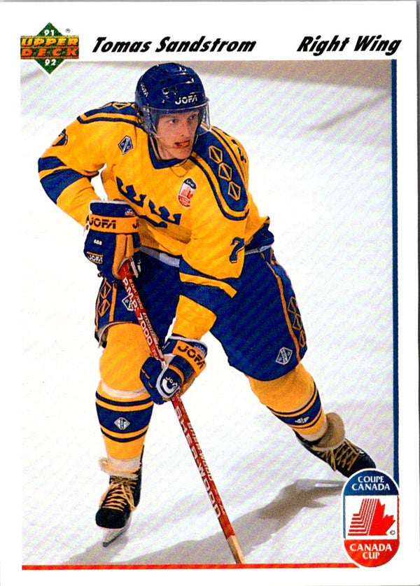 1991 upper deck Tomas Sandstrom #30A