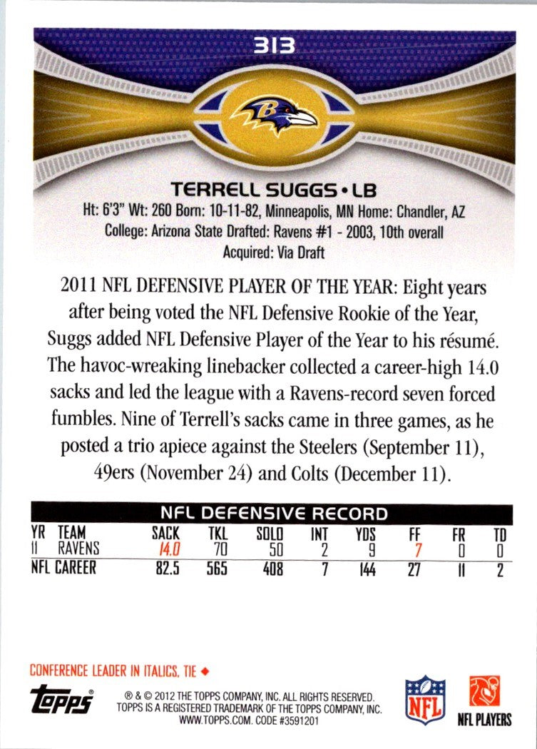 2012 Topps Terrell Suggs