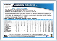 2013 Topps Update Austin Romine #US263