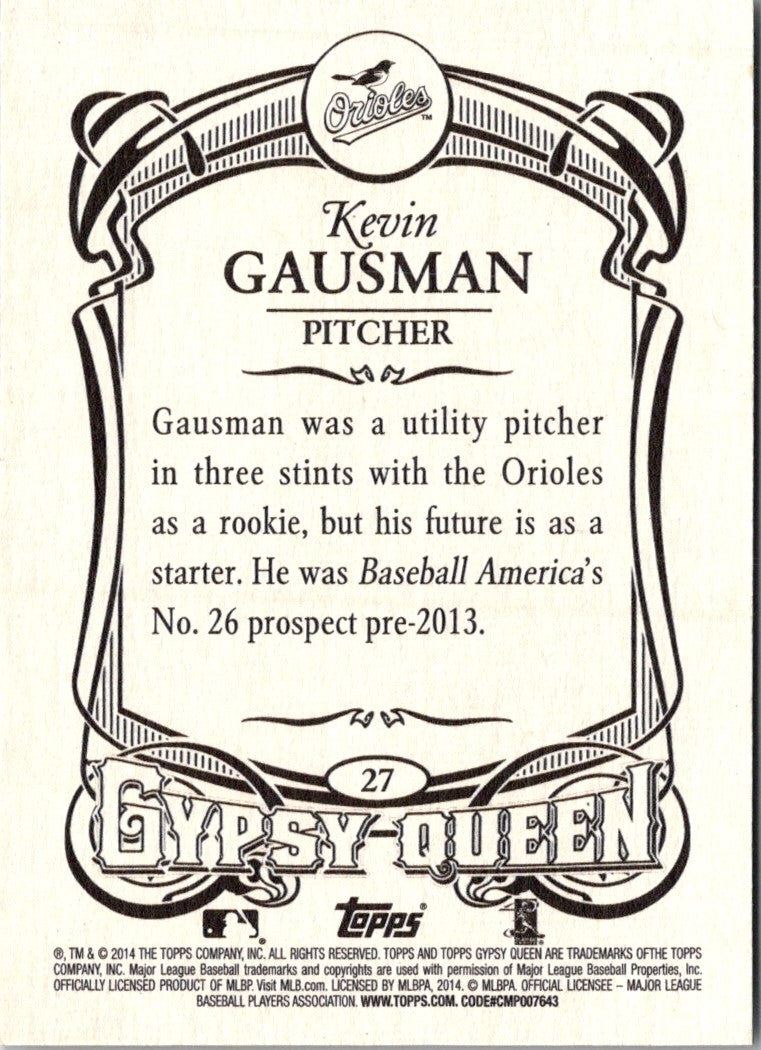 2014 Topps Gypsy Queen Kevin Gausman