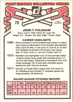 1981 Donruss John Fulgham #70