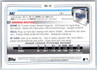 2020 Bowman Shane Baz #BD-10