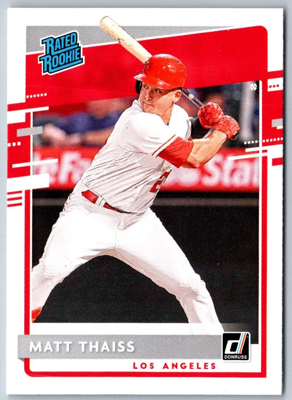 2020 Donruss Matt Thaiss #60 Rookie