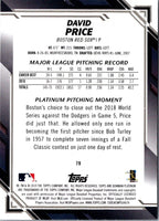 2019 Bowman Platinum David Price #79