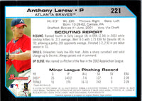 2004 Bowman Anthony Lerew #221 Rookie